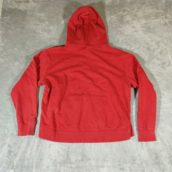 Under Armour Sweatshirt Womens Large Red hooded Wisconsin Badgers Pullover - Picture 3 of 8